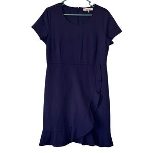 3/$20 Lark & Ro Navy Short Sleeve Knee Length Dress